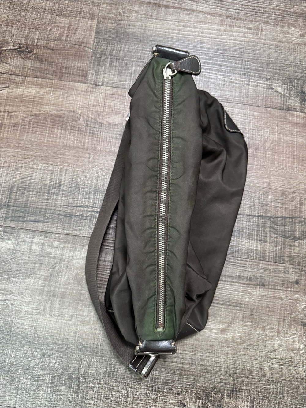 Prada Brown Nylon Shoulder Bag - Picture 16 of 16